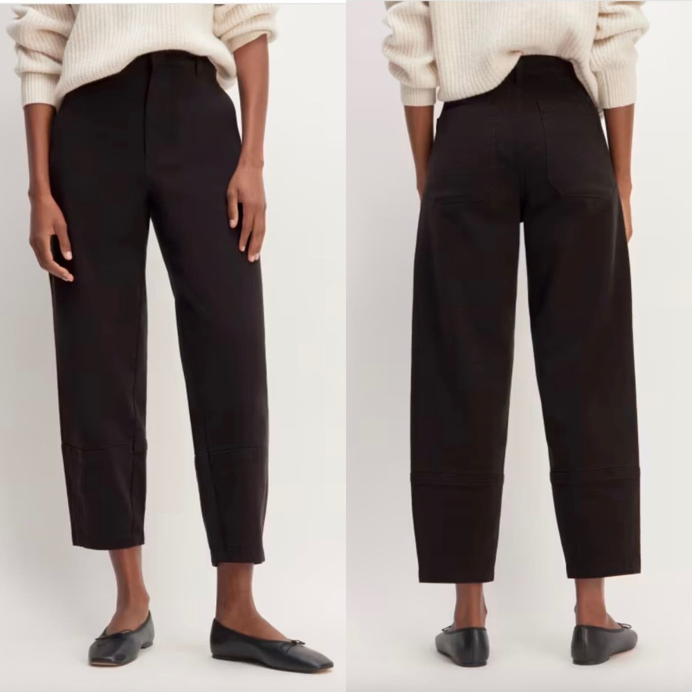 Everlane The Utility Barrel Pant In Black Size 10 Tall